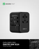 At explorer pro pd35w 5 ports 2a+3c travel charger black - SW1hZ2U6MTQ1OTk5OQ==