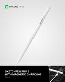 قلم ايباد برو 2 شحن لاسلكي متوافق مع ايباد ميني وبرو واير لون أبيض من أميزنغ ثينغ At stylus pen pro 2 with magnetic charging - SW1hZ2U6MTQ2MDI2OA==