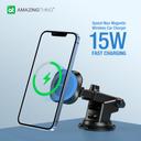 شاحن لاسلكي مغناطيسي للسيارة 15 وات من أميزنغ ثينغ لون أسود At speed max magnetic 15w charger stand - SW1hZ2U6MTQ2MTA2Ng==