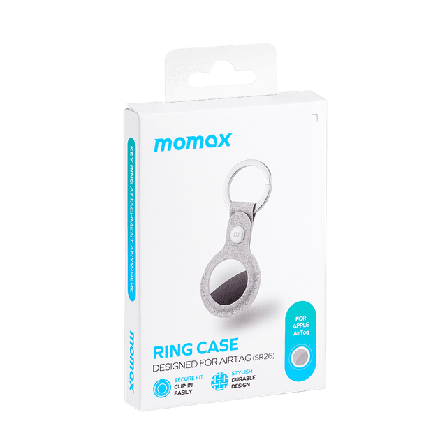 Momax ring case designed for airtag silver - SW1hZ2U6MTQ2MzA2Nw==