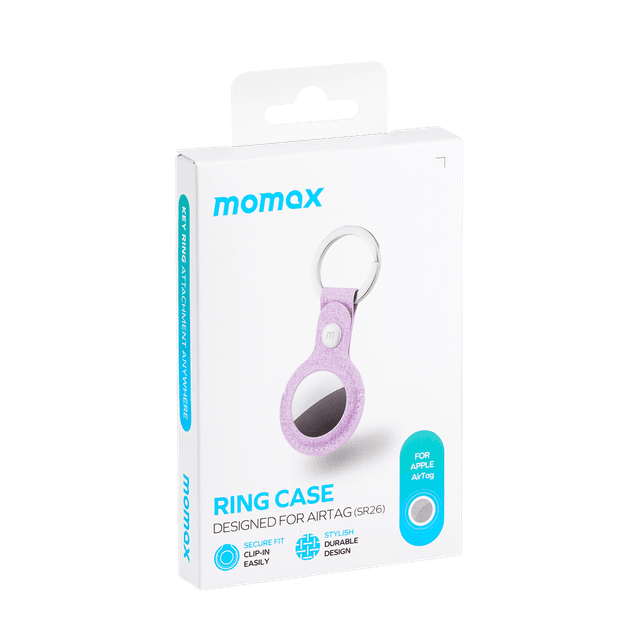 كفر حماية ايرتاغ علاقة مفاتيح من موماكس لون بنفسجي Momax ring case designed for airtag - SW1hZ2U6MTQ2MDc2Mg==