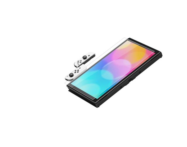 شاشة حماية زجاجية كاملة التغطية لجهاز نينتيندو سويتش اوليد 7 بوصة عدد اثنان من أميزنغ ثينغ زجاج مت At nintendo switch oled 2021 supreme glass