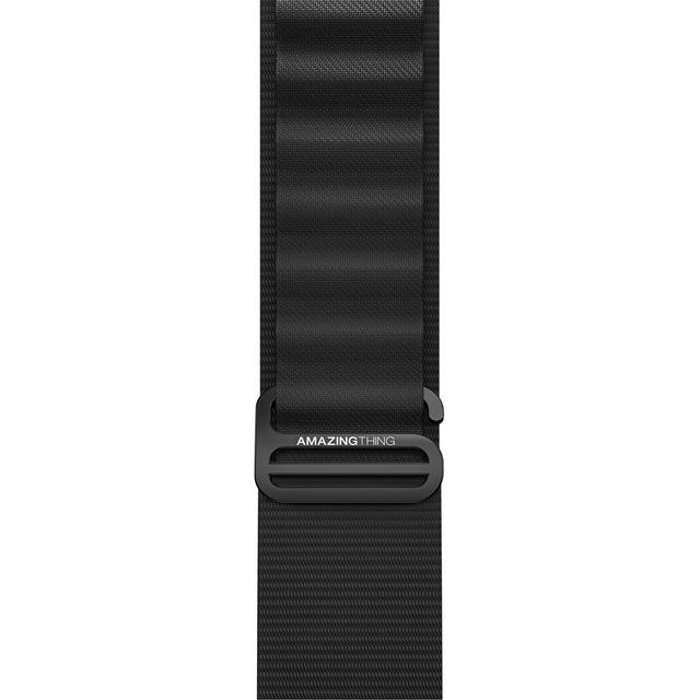 سوار ساعة ابل 38 و40 و41 مم رياضي تيتان متموج لون أسود من أميزنغ ثينغ At titan sport band for apple - SW1hZ2U6MTQ2MDE2Mg==