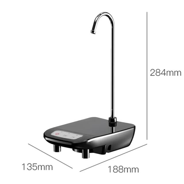 Toby's 4W Portable Automatic Pump, Water Dispenser Pump, Rechargeable Electric Drinking Water Dispenser, 3.7/1200mAh Battery, Black - SW1hZ2U6bnVsbA==