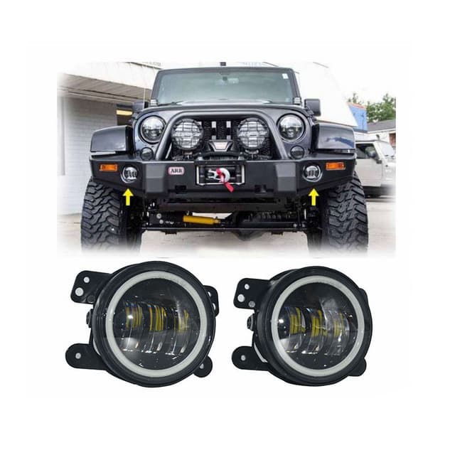 انوار ضباب 1440 لومن أبيض وأصفر توبيز Toby's Angle Eyes Fog Light