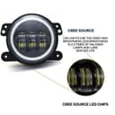 انوار ضباب 1440 لومن أبيض وأصفر توبيز Toby's Angle Eyes Fog Light