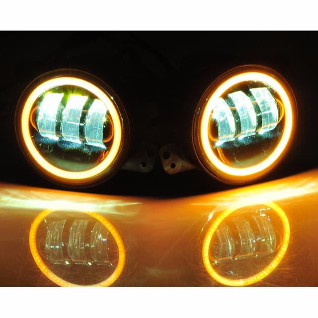 انوار ضباب 1440 لومن أبيض وأصفر توبيز Toby's Angle Eyes Fog Light