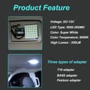 لمبات ليد سقف سيارة 500 لومن توبيز Toby's Car LED Dome Light 5050 36 SMD