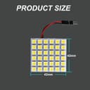 لمبات ليد سقف سيارة 500 لومن توبيز Toby's Car LED Dome Light 5050 36 SMD