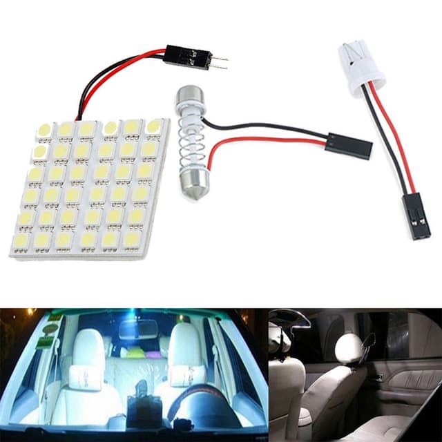 لمبات ليد سقف سيارة 500 لومن توبيز Toby's Car LED Dome Light 5050 36 SMD