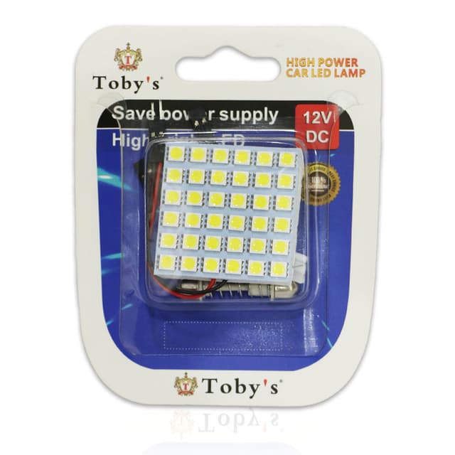 لمبات ليد سقف سيارة 500 لومن توبيز Toby's Car LED Dome Light 5050 36 SMD