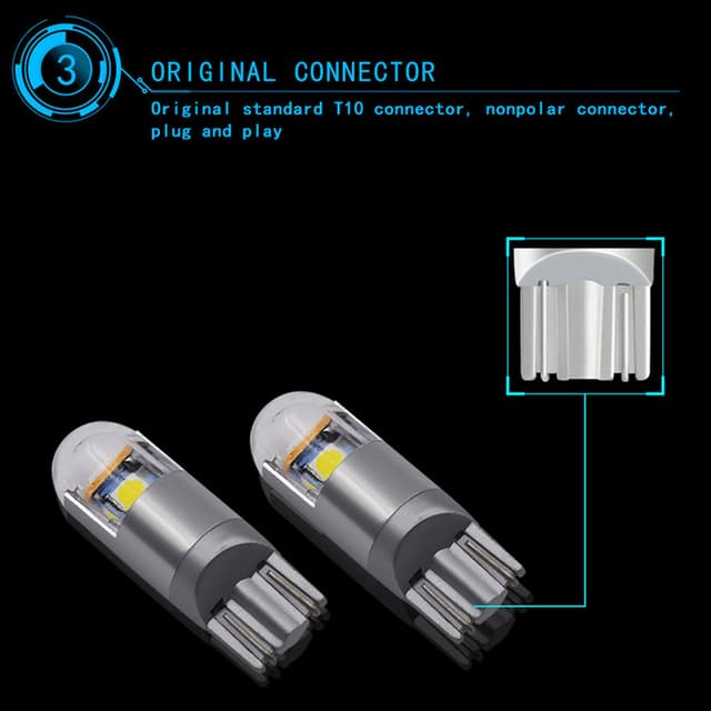لمبة سيارة ليد 400 لومن توبيز Toby's Car Parking Light T10 3030 3smd DRL