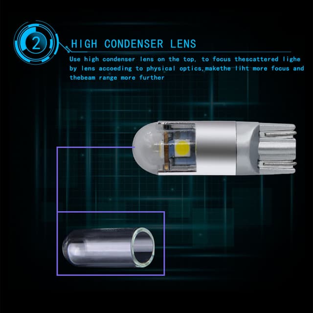 لمبة سيارة ليد 400 لومن توبيز Toby's Car Parking Light T10 3030 3smd DRL