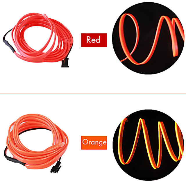 شريط ليد للسيارات 2 متر توبيز Toby's EL Smart Wire Eight Colors