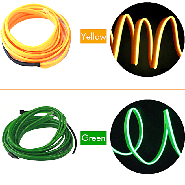 شريط ليد للسيارات 2 متر توبيز Toby's EL Smart Wire Eight Colors