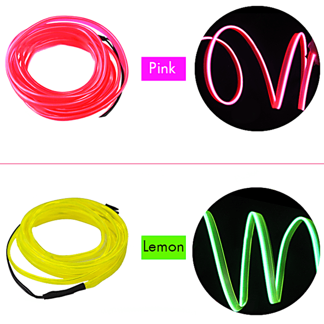 شريط ليد للسيارات 2 متر توبيز Toby's EL Smart Wire Eight Colors