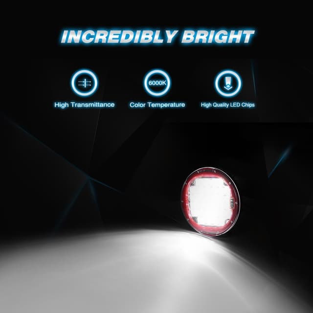 كشاف ليد 9 انش 96 واط أحمر توبيز Toby's R 96W LED Light Bar Work Light Red Color