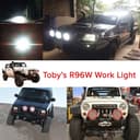كشاف ليد 9 انش 96 واط أحمر توبيز Toby's R 96W LED Light Bar Work Light Red Color