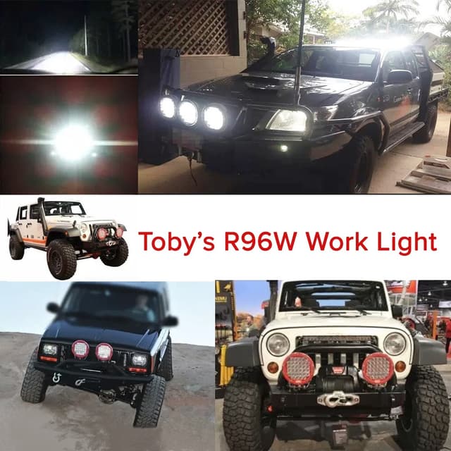 كشاف ليد 9 انش 96 واط أحمر توبيز Toby's R 96W LED Light Bar Work Light Red Color
