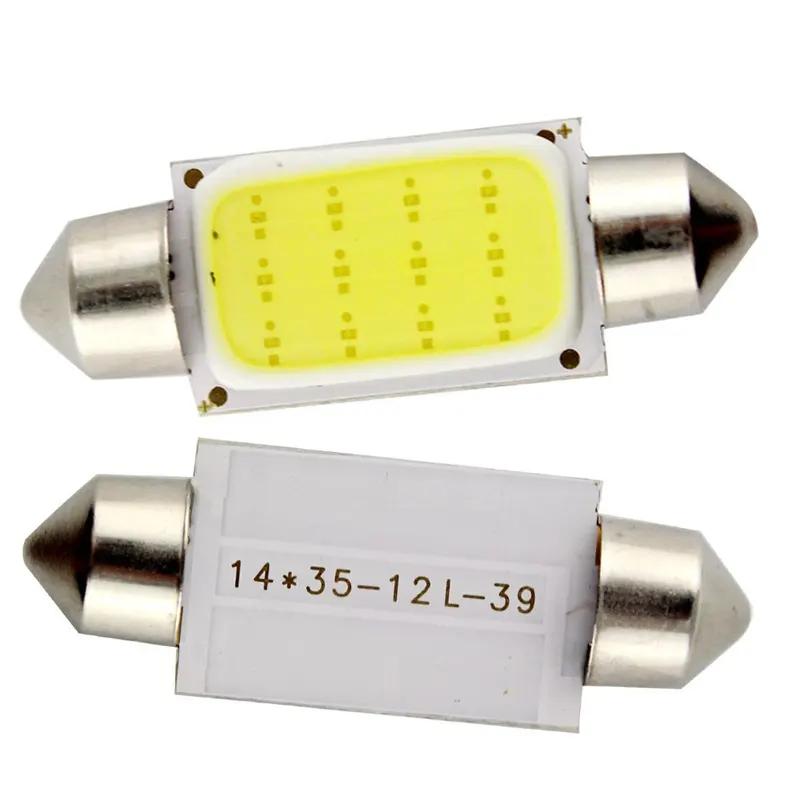 Toby's Shockproof and High-Intensity Fast Active T11 COB 39mm Car Dome Light License Plate Light, Low Power Consumption