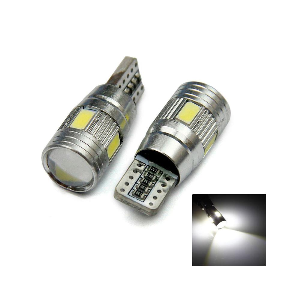 لمبة ليد سيارة 5630 5 واط 12 فولط توبيز Toby's T10 5630 6smd Aluminium Canbus Error Free Signal Licence Plate Light