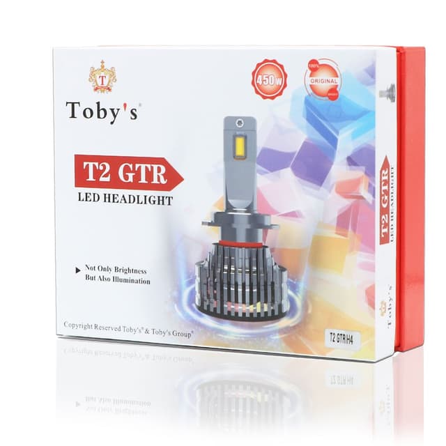لمبات ليد للسيارات جي تي آر H4 للمصابيح الأمامية 450 واط توبيز Toby's T2-GTR H4 Car LED Headlight 450W