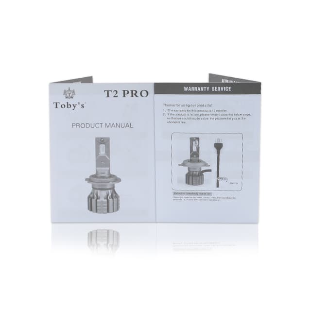 لمبات ليد للسيارات تي 2 برو 9012 للمصابيح الامامية 250 واط توبيز Toby's T2 PRO 9012 Car LED Headlight 250W