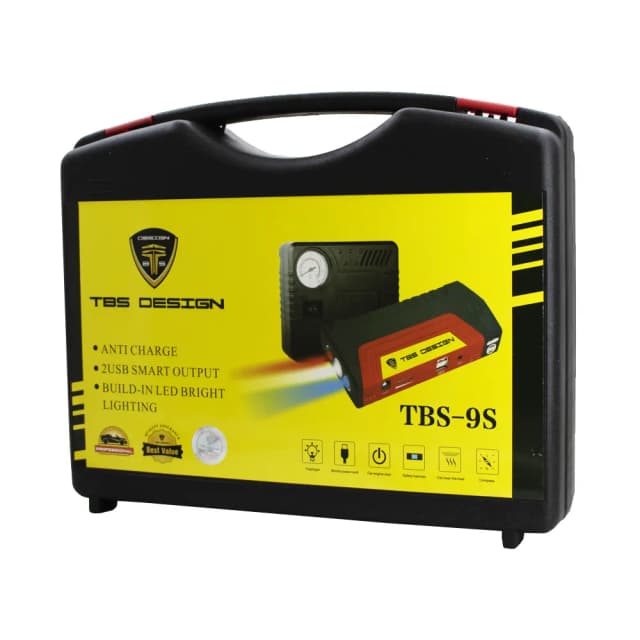 اشتراك سيارة 7800 ميلي امبير مع منفاخ اطارات Toby's TBS 9S Car Jump Starter - 293835