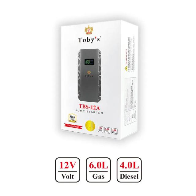 اشتراك سيارة متنقل 12000 ميلي أمبير توبيز Toby's Tobys TBS 12A Jump Starter For Cars - SW1hZ2U6bnVsbA==