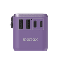 فيش السفر العالمي 65 وات جان من موماكس لون بنفسجي Momax 1world 65w gan ac travel charger