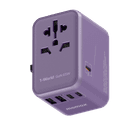 فيش السفر العالمي 65 وات جان من موماكس لون بنفسجي Momax 1world 65w gan ac travel charger