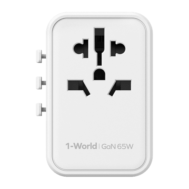 فيش السفر العالمي 65 وات جان من موماكس لون أبيض Momax 1world 65w gan ac travel charger - SW1hZ2U6MTQ1ODk2MQ==