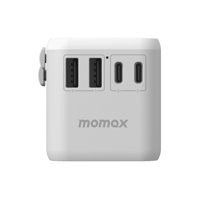 فيش السفر العالمي 65 وات جان من موماكس لون أبيض Momax 1world 65w gan ac travel charger - SW1hZ2U6MTQ1ODk2Mw==