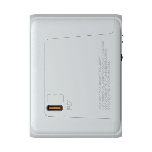 فيش السفر العالمي 35 بي دي  وات 5 منافذ من موماكس لون أبيض Momax 1world ac travel charger