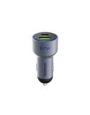 Momax move 67w dual port car charger space grey