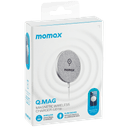 Momax q. Mag magnetic wireless charger light gray