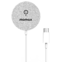 Momax q. Mag magnetic wireless charger light gray