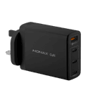 Momax 4 port 3xusb c 1xusb a 100w gan wall charger black - SW1hZ2U6MTQ2MDgwMA==