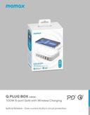 Momax q.plug box 6-port 100w gan with wireless charger white - SW1hZ2U6MTQ2MTI3NQ==