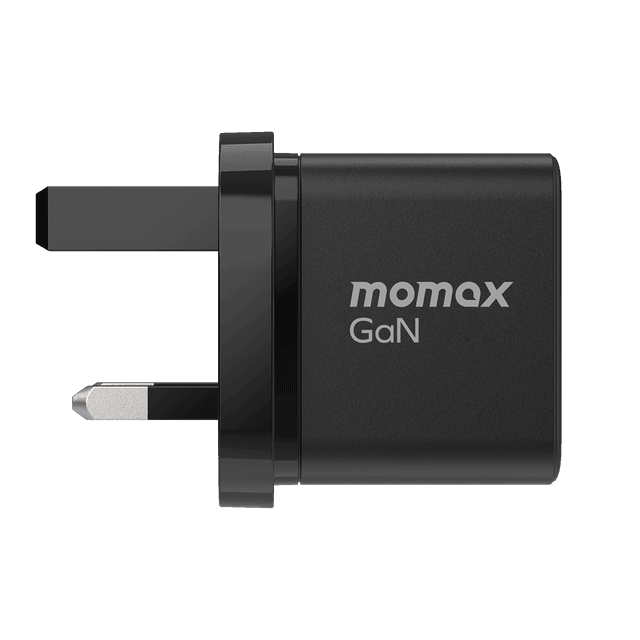 Momax 35w 2 port gan mini wall charger black
