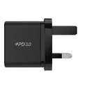 Momax 35w 2 port gan mini wall charger black