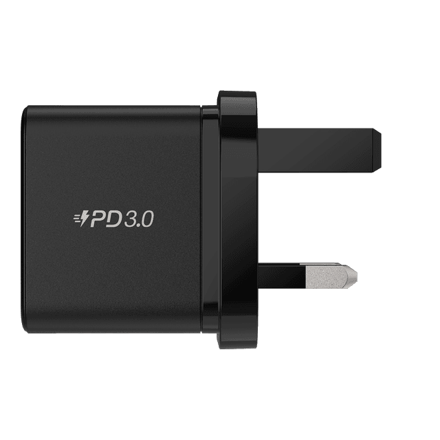 Momax 35w 2 port gan mini wall charger black