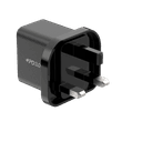 Momax 35w 2 port gan mini wall charger black