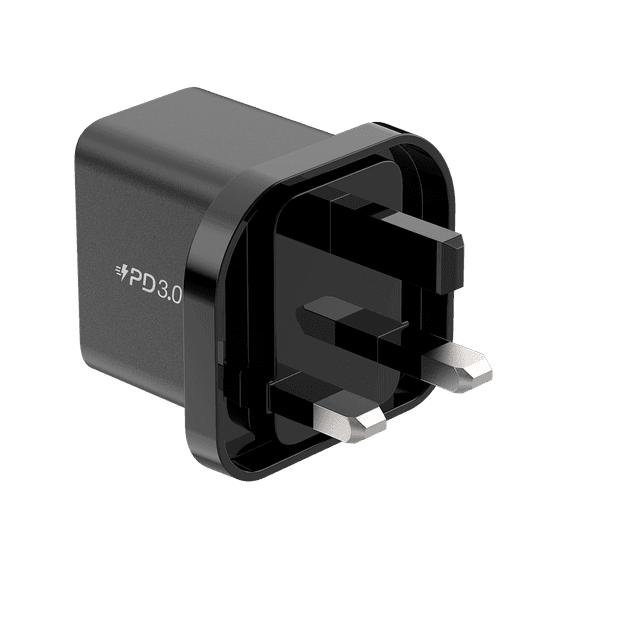 Momax 35w 2 port gan mini wall charger black