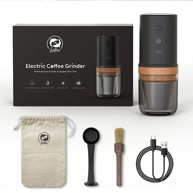 آلة القهوة المقطرة المحمولة مع مطحنة قهوة مدمجة إيكافيلاس ICafilas Outdoor Travel Coffee Electric Grinder