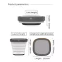 غسالة ملابس صغيرة قابلة للطي محمولة Portable Mini Folding Clothes Washing Machine