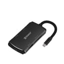 موزع يو اس بي سي بي دي هاب اتش يو 6 6 في 1 من اكسبور Xpower hu6 6in1 type c pd hub black