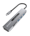 Xpower hu7u 7in1 60w hdmi type-c pd hub grey