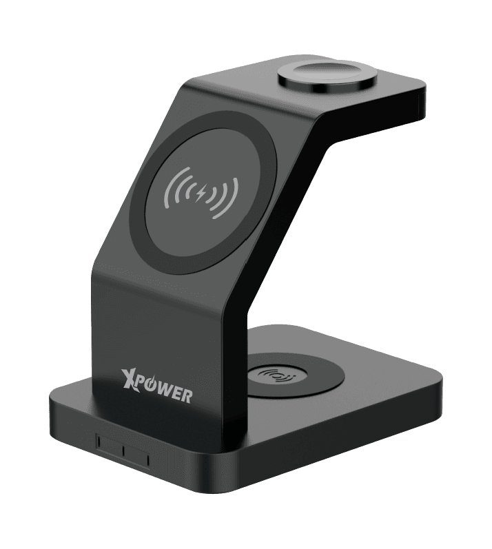 Xpower 15w wls7 3-in-1 magnetic wireless charger black