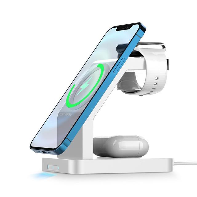 شاحن لاسلكي مغناطيسي 15 وات 3 في 1 ولس 7 من اكسبور لون أبيض Xpower magnetic wireless charger - SW1hZ2U6MTQ1ODgwMw==